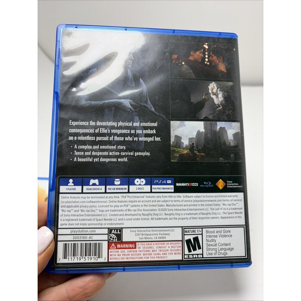 The Last of Us Part I Remastered & Part II 1 2 (Sony PlayStation 4, ) PS4 - Picture 5 of 8